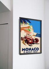 Vintage Posteria Retro plakát Automotive Monako Ne A3 - 29,7x42 cm