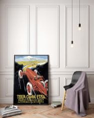 Vintage Posteria Designovy plakát Grand Prix Terza Coppa Etna Primo Maggio A2 - 42x59,4 cm