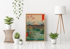 Vintage Posteria Dekorativní plakát Otsuki Plain v Kai provincií A4 - 21x29,7 cm