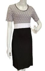 Lea H. LEA H - šaty se vzorovaným pasem a černou sukní Velikost: XXL