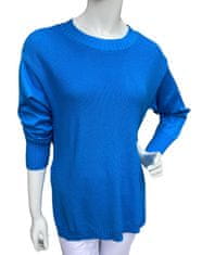 VERPASS korálový modrý svetr s lemy Velikost: 38