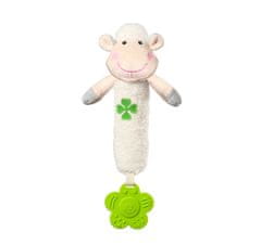 BabyOno Pískací hračka s kousátkem roztomilá ovečka Barva: Zelená
