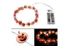 Autronic Řetěz s LED světýlky na baterie, barva teplá bílá, halloween. LED877088, sada 5 ks