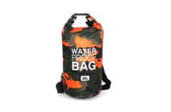 CoolCeny Vodotěsný vak DRY BAG - ochrání věci před vodou - Oranžová - obsah 10 Litrů