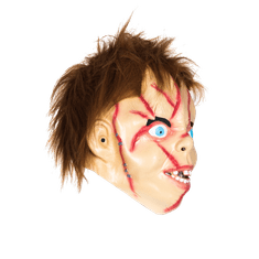 Korbi Profesionální latexová maska, maska příšery Chucky Doll