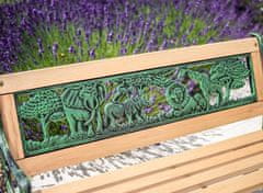 ST LEISURE EQUIPMENT Zahradní lavička MINI JUMANJI, kov/dřevo, malá, 82 x 39 x 50 cm