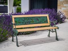 ST LEISURE EQUIPMENT Zahradní lavička MINI JUMANJI, kov/dřevo, malá, 82 x 39 x 50 cm