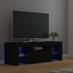 Vidaxl TV skříňka s LED osvětlením černá 120 x 35 x 40 cm