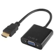 Northix Adaptér HDMI na VGA s audio vstupem 