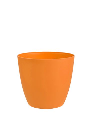 Plastkon Ella obal na květináč 18x16 cm mat oranžová