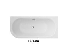 Besco BESCO vana AVITA SLIM PLUS 150 1500x750 mm, pravé provedení, bez nožiček VANAVIT15SLIMPP - Besco