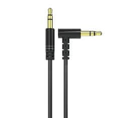 DUDAO úhlový kabel AUX mini jack 3,5 mm kabel 1 m - Černá KP26546