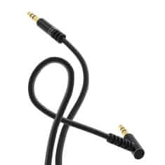 DUDAO úhlový kabel AUX mini jack 3,5 mm kabel 1 m - Černá KP26546