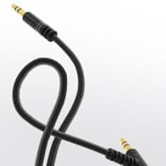 DUDAO úhlový kabel AUX mini jack 3,5 mm kabel - 1 m - Bílá KP26482