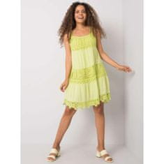 Och Bella Dámské šaty Eunice OCH BELLA limetkově zelené TW-SK-BI-81593.28_372745 S