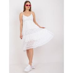 Och Bella Dámské šaty na ramínka OCH BELLA bílé TW-SK-BI-82345.19P_386618 L