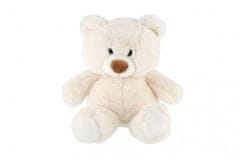 Teddies Medvěd sedící plyš 35cm bílý