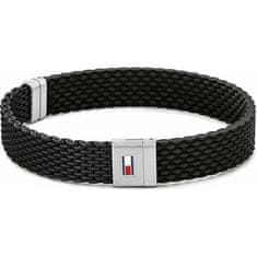 Tommy Hilfiger Černý silikonový náramek pro muže 2790240 (Délka 19,5 cm)