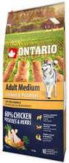 Ontario Adult Medium Chicken & Potatoes 12kg