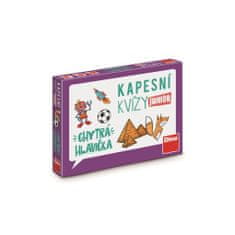 Dino Toys Hra Kapesní kvíz Junior - Chytrá hlavička