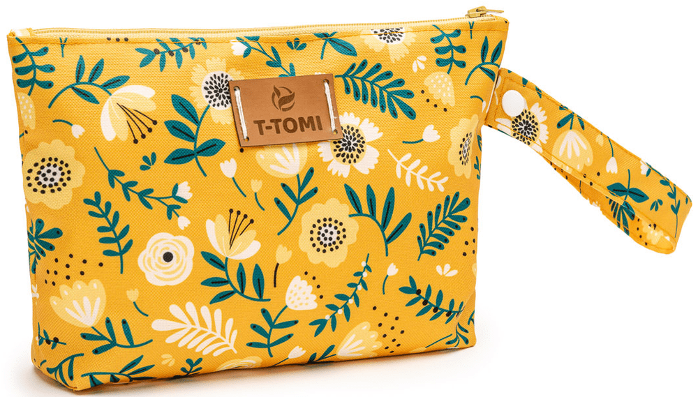 T-Tomi Small Baggie Mustard flowers