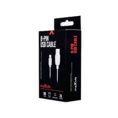 maXlife Nabíjecí kabel 8-PIN iPhone / iPad / iPod Fast Charge cable 2A 3m, bílý