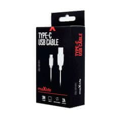 maXlife Typ-C nabíjecí kabel 2A 3m, bílý