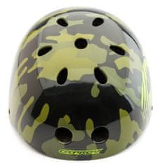 TWM Camo juniorská skate helma 48-54 cm ABS zelená velikost XS