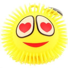 TWM puffer ball emoji srdce oči žluté 15 cm