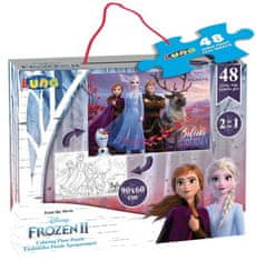 TWM Puzzle Frozen girls 90 cm karton 48 dílků