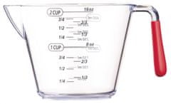 TWM sada odměrek 200/400/900 ml akryl červený 3 díly