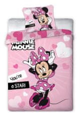 TWM Povlak na přikrývku Minnie Mouse 140 x 200 cm polyester růžový