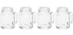 TWM Mason jar panáky 50ml 6cm sklenice 4ks