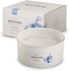 TWM vonná svíčka Accents Spa time, 13,7 cm, bílý vosk