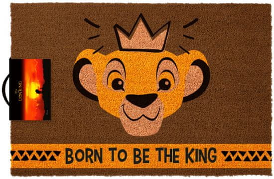 TWM rohožka Lion King 40 x 60 cm PVC / kokosově hnědá