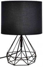 TWM stolní lampa 25 x 44 cm E14 ocel / textil 40W černá