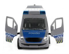 TWM Německý juniorský policejní autobus 29,2 x 12,7 x 11,8 cm šedý