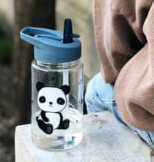 TWM Láhev na pití Panda junior 450 ml tritan blue