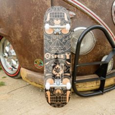 TWM skateboard Candy Skull brown 79 x 20 cm