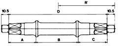 TWM Středová konzola JIS 122 / 16,1 mm