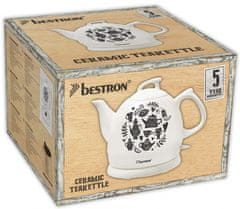 TWM Tea Party konvice 0,8L 1785W bílá keramika