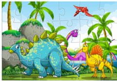 TWM skládačka dinosaurů puzzle 41 x 28 cm 24dílný karton