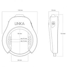 TWM Smart Lock Bluetooth prstencový zámek 63 x 9 mm černý