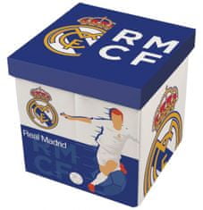 TWM Real Madrid junior úložný box 30 x 30 x 30 cm modrá / bílá
