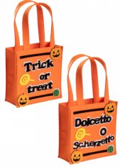 TWM Trick or Treat taška 16 cm oranžová plsť 2 ks