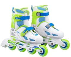 TWM inlineskates Velocity polypropylen 82A bílá/zelená mt 34-35