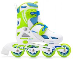 TWM inlineskates Velocity polypropylen 82A bílá/zelená mt 34-35