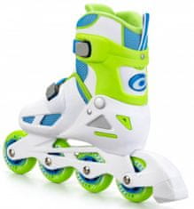 TWM inlineskates Velocity polypropylen 82A bílá/zelená mt 34-35