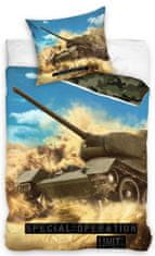 TWM povlak na přikrývku Tank junior 140 x 200/90 cm bavlna