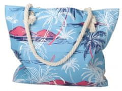 TWM Plážová taška do palmy o objemu 15,4 litrů 44 x 35 modrý polyester